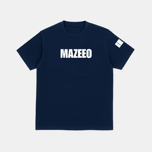 Midnight Norm – Oversized Tee (Navy Blue)